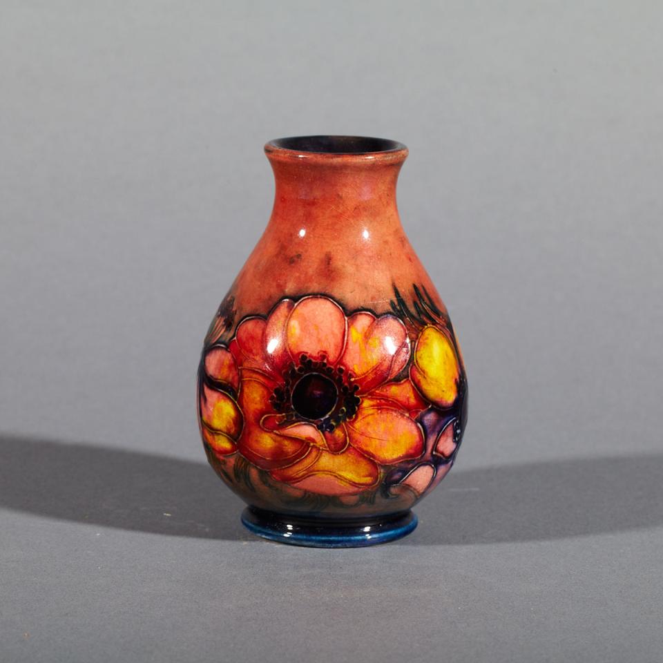 Moorcroft Flambé Anemone Vase, c.1930