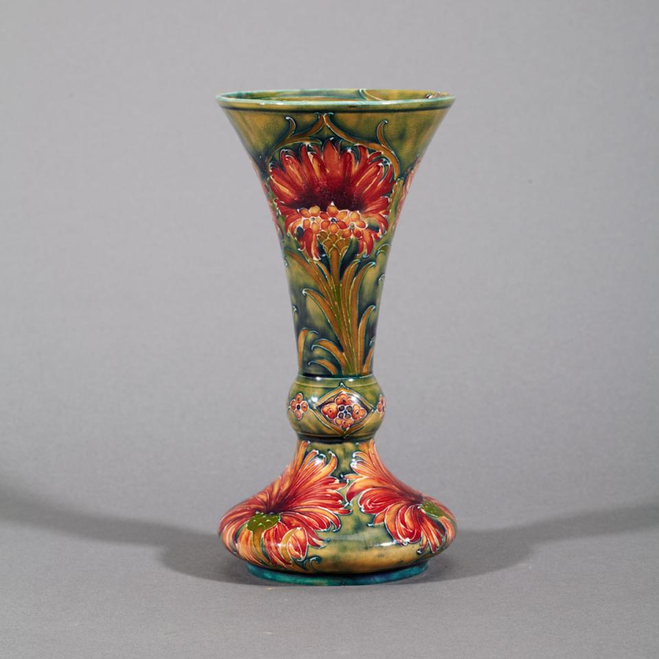 Macintyre Moorcroft Cornflower Vase, for Rigg & Son of Glasgow, c.1910-1913