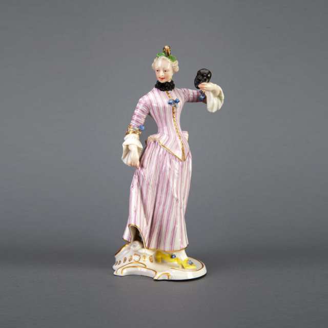 Pair of Nymphenburg Comedia dell’Arte Figures, after Bustelli, early 20th century