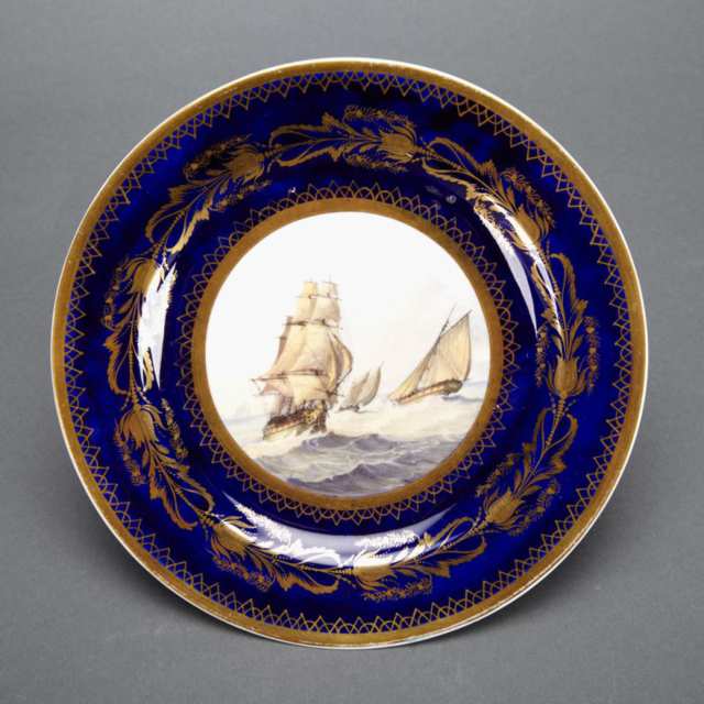 Spode Blue Ground Dessert Service, c.1805-15