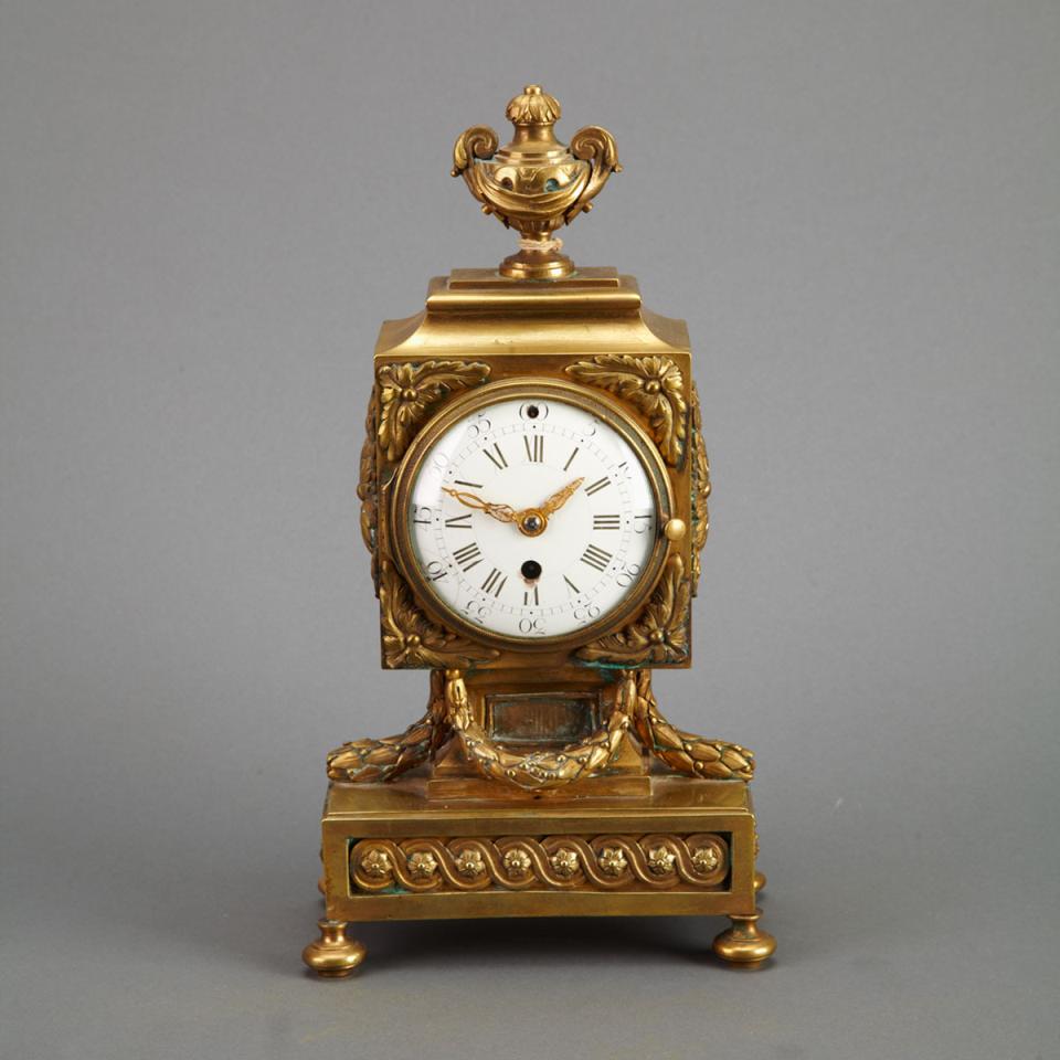 Louis XVI Gilt Bronze Mantle Clock, c.1780