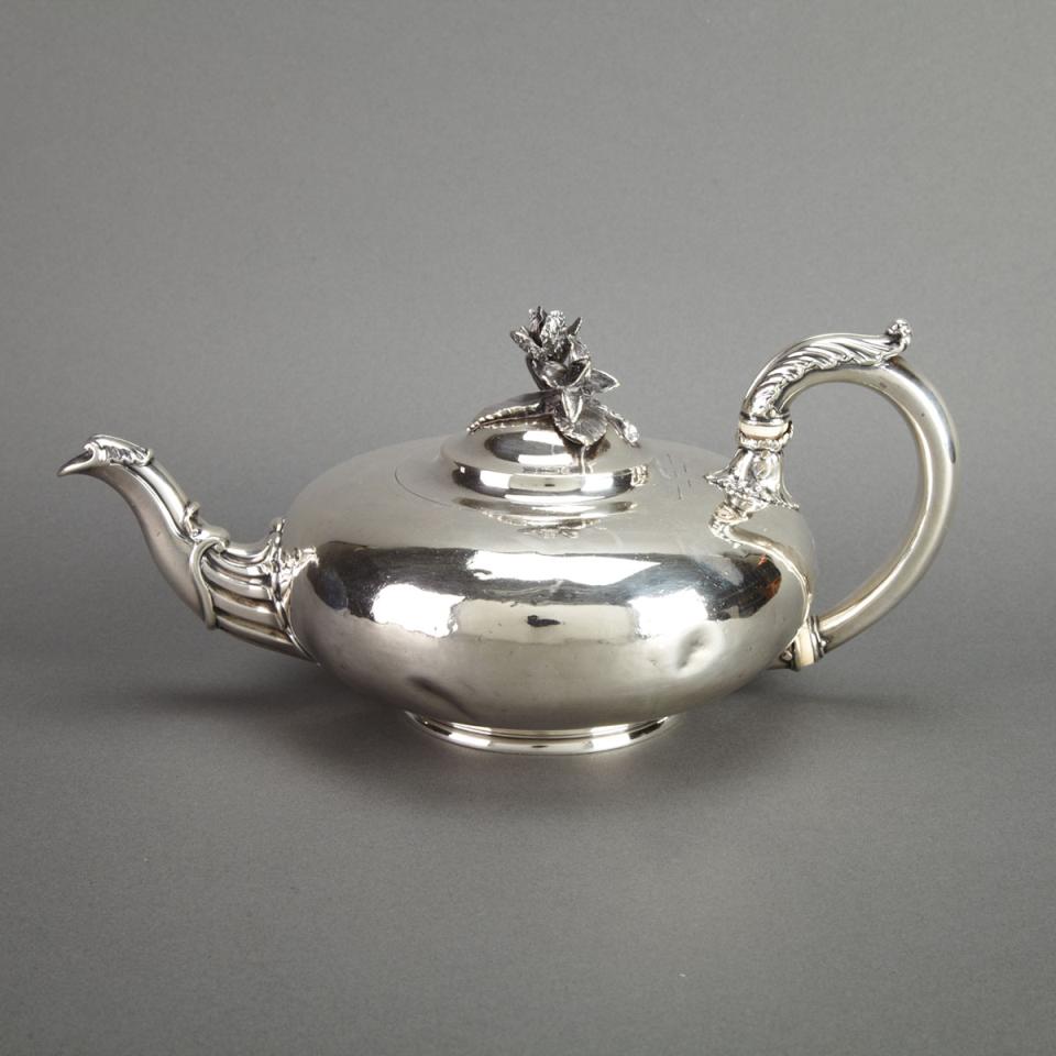 William IV Silver Teapot, Paul Storr, London, 1831