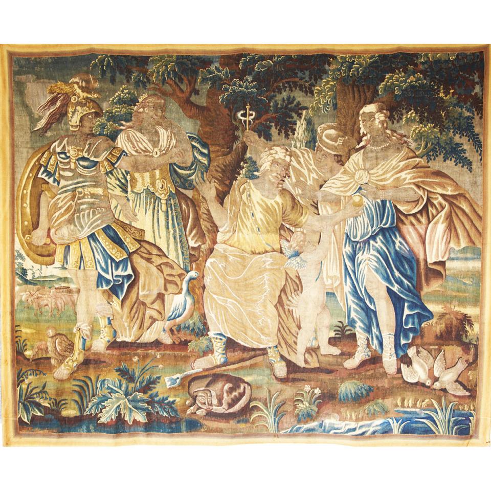 Flemish Mythological Tapestry, The Judgement of Paris, 18th century