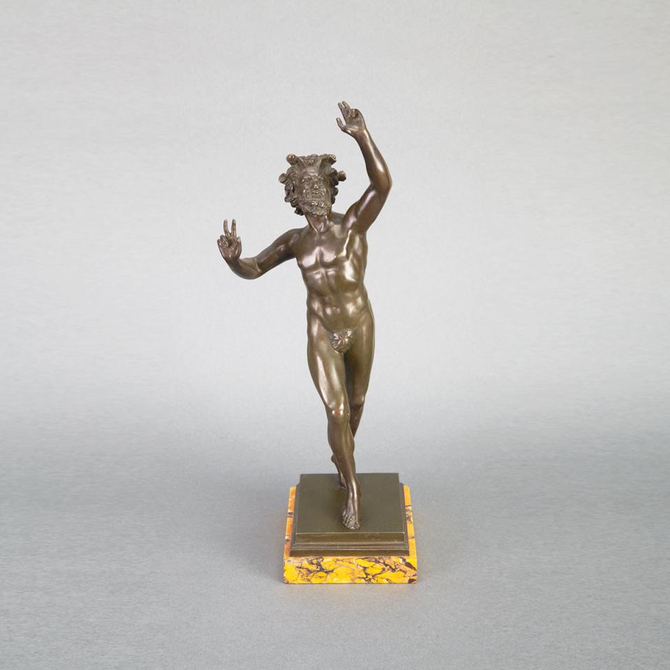 Neapolitan Bronze Figure of the Pompeiian Satyr, 19th century