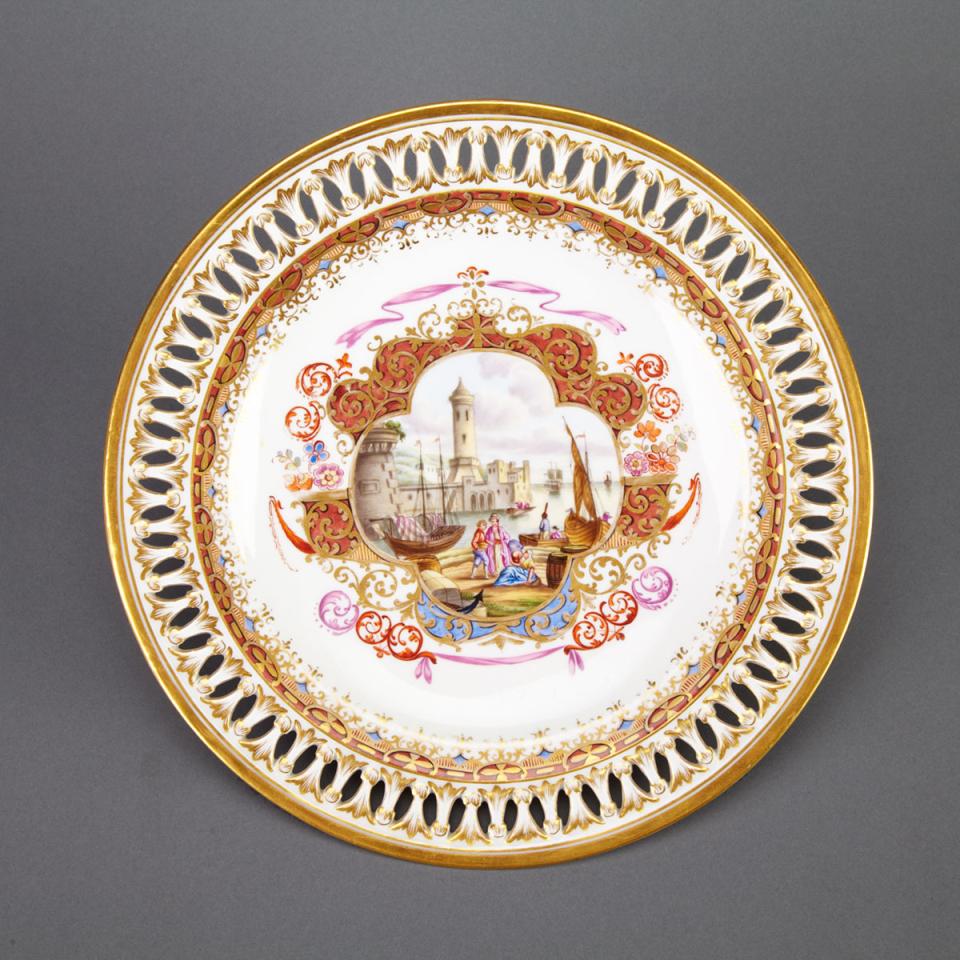 Meissen Reticulated Plate, 19th century