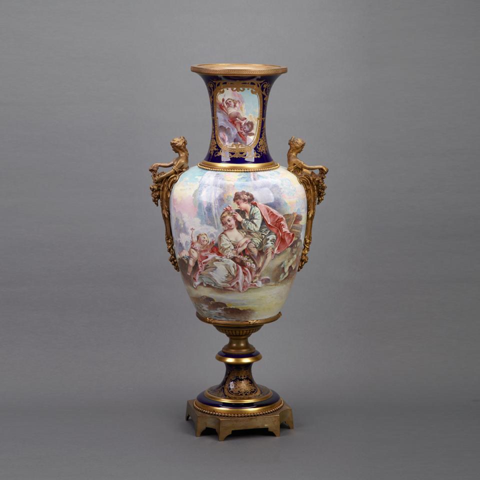 Ormolu Mounted ‘Sèvres’ Large Vase, late 19th century