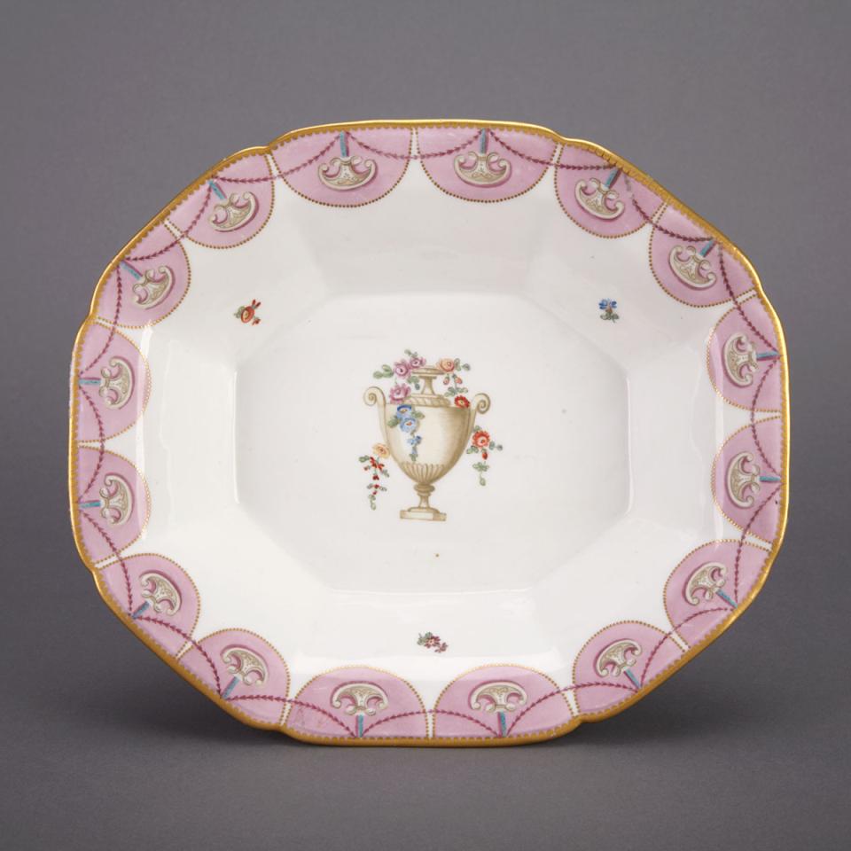 Chelsea-Derby Octagonal Dish, c.1775-80