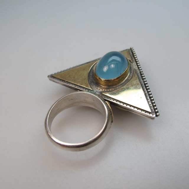 Sterling Silver And Yellow Gold Fraternal Ring