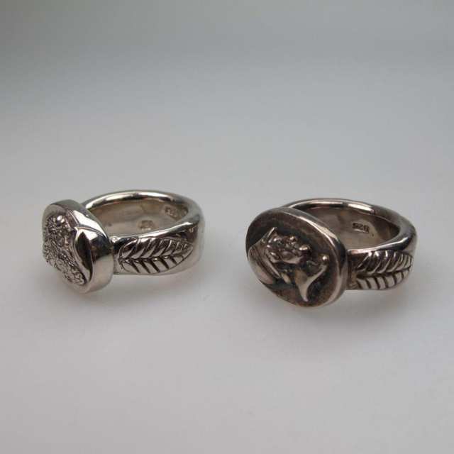 2 Sterling Silver Rings