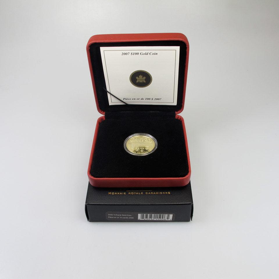 2 x Canadian $100 Gold Coins
