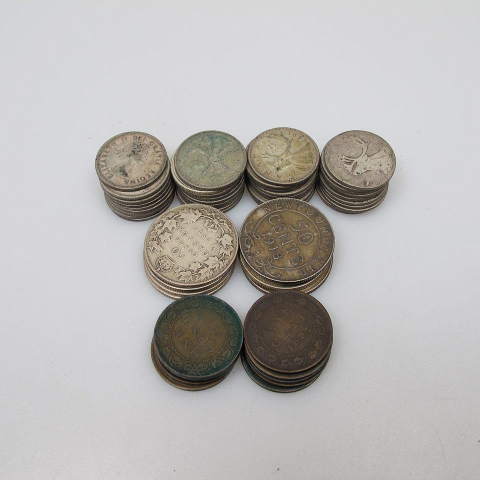Quantity Of Canadian And Foreign Coins