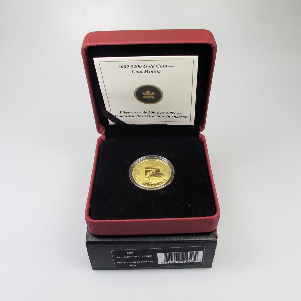 2 x Canadian $200 Gold Coins