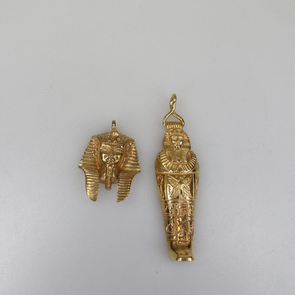 14k Yellow Gold Egyptian-Style Pendant