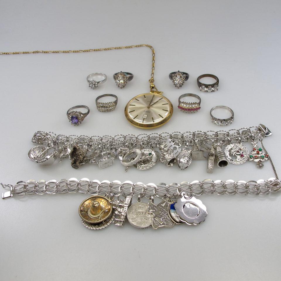 Small Quantity Of Silver Jewellery, Etc.
