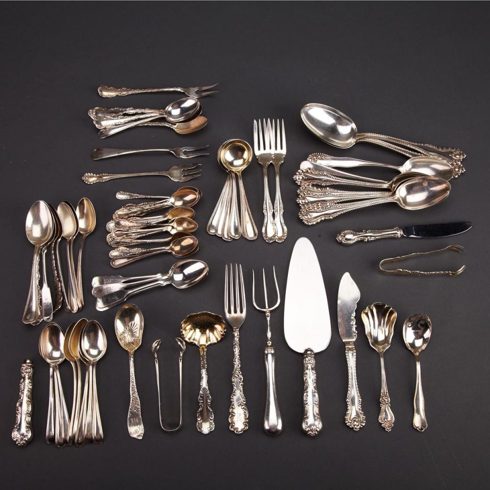 Group of Canadian and American Silver Flatware, 20th century