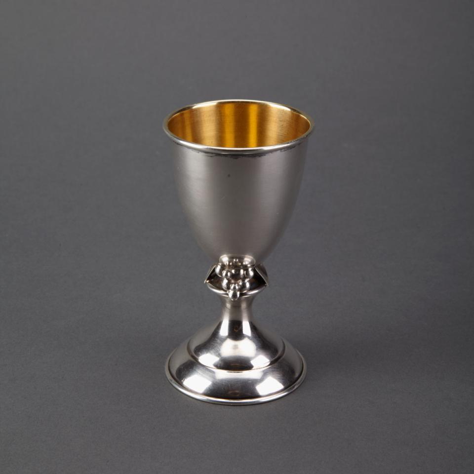 Canadian Silver Kiddush Cup, Carl Poul Petersen, Montreal, Que., mid-20th century