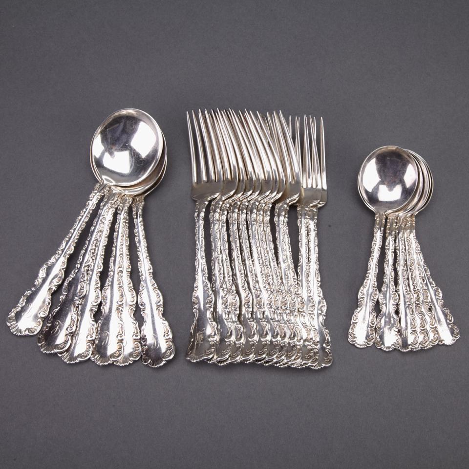 Canadian Silver ‘Louis XV’ Pattern Flatware, Henry Birks & Sons, Montreal, Que. and J.E. Ellis & Co., Toronto, Ont., early 20th century
