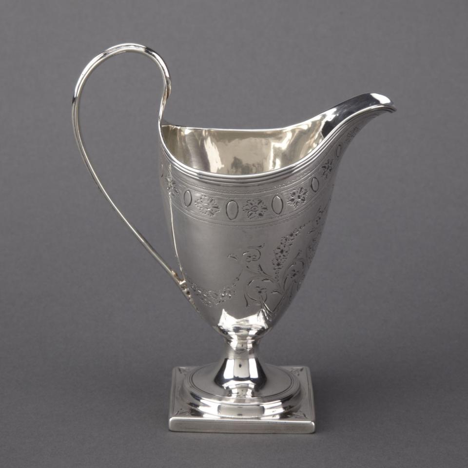 George III Silver Cream Jug, probably John Scofield, London, 1792