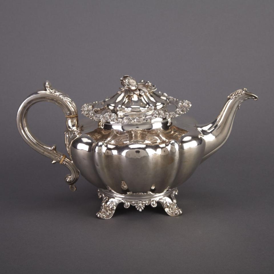 Victorian Silver Tea Pot, Joseph & John Angell, London, 1838