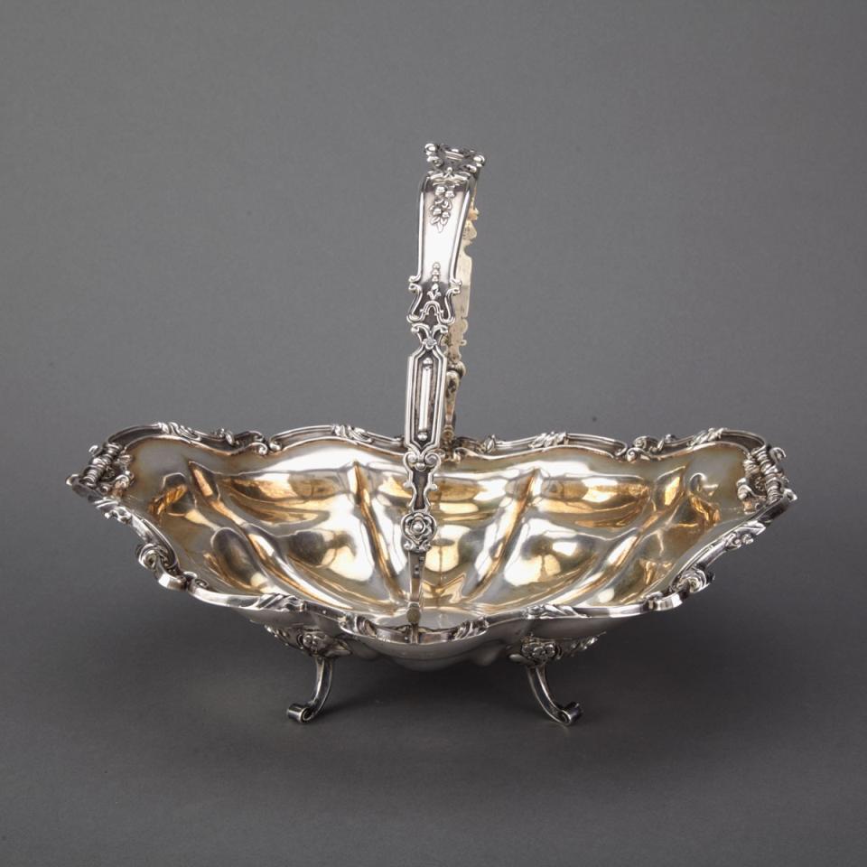 Russian Silver Cake Basket, probably Alexei Kvasnikov, St. Petersburg, 1853