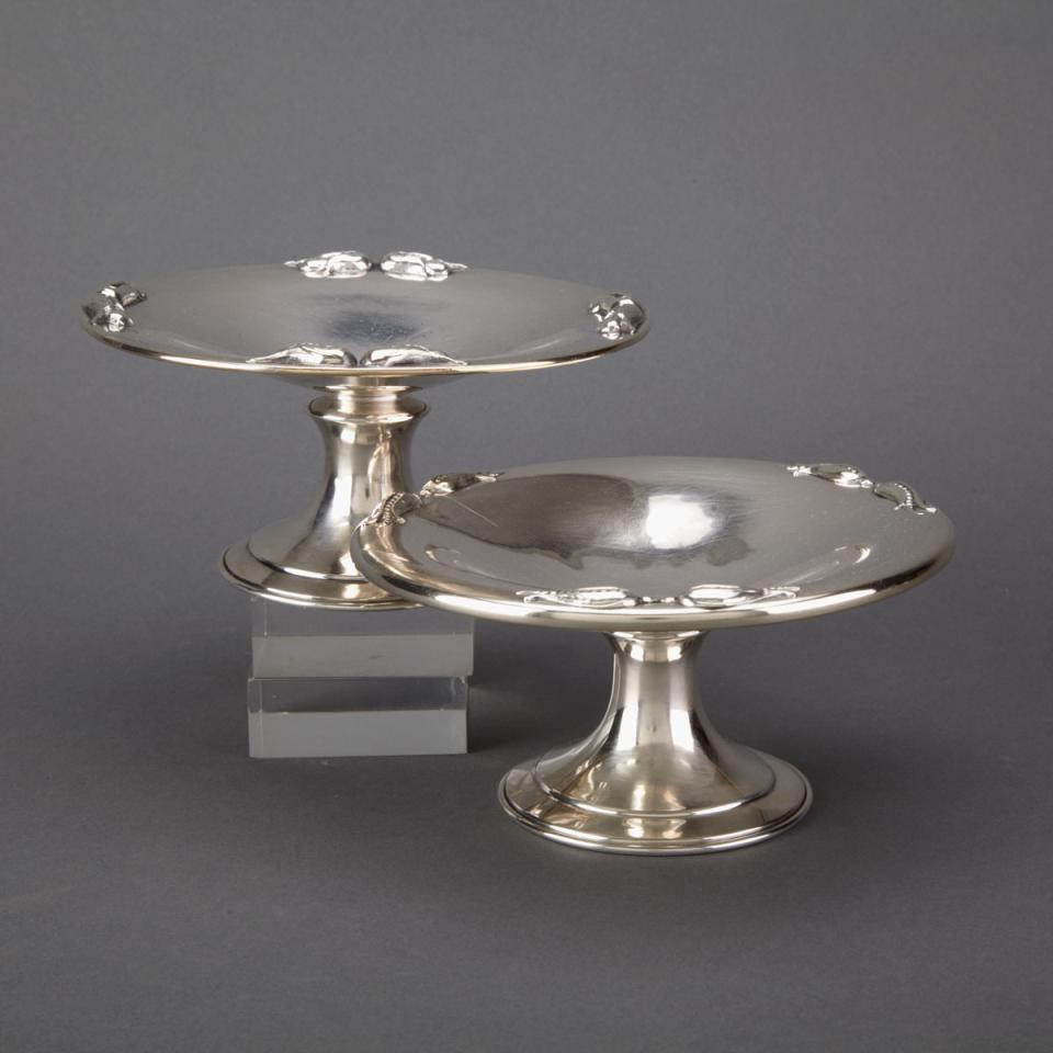 Pair of Canadian Silver Comports, Carl Poul Petersen, Montreal, Que., mid-20th century