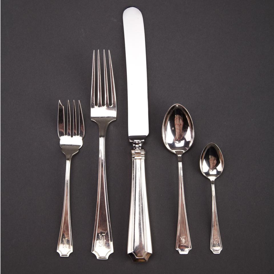 Canadian Silver ‘Devonshire’ Pattern Flatware, Henry Birks & Sons, Montreal, Que., early 20th century