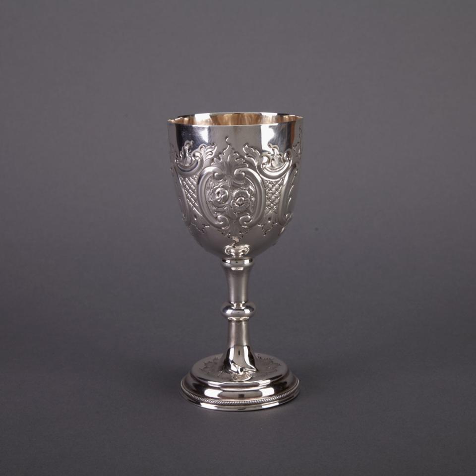 Late Victorian Silver Goblet, Spurrier & Co., Birmingham, 1895