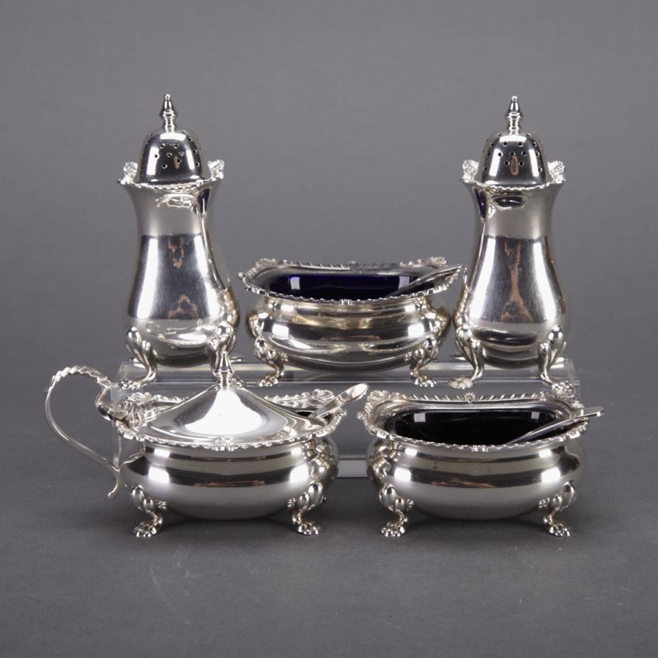 Canadian Silver Condiment Set, Henry Birks & Sons, Montreal, Que., 1963
