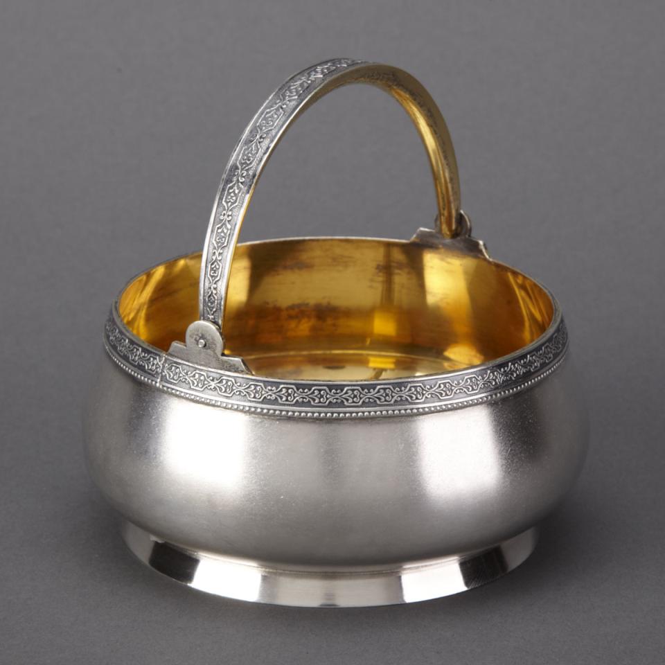 Russian Silver Sugar Basket, early 20th century