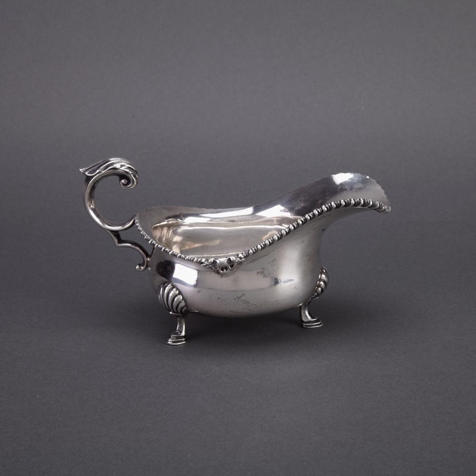 Canadian Silver Sauce Boat, Henry Birks & Sons, Montreal, Que., 1950
