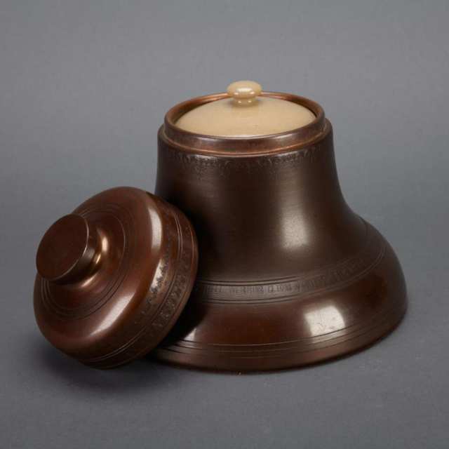 Big Ben Bell Form Tobacco Canister, Alfred Dunhill, mid 20th century