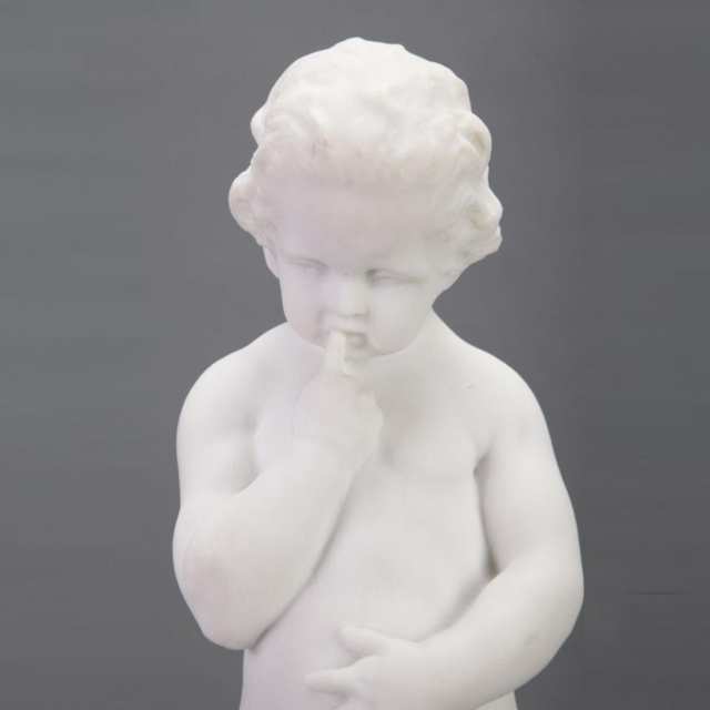 Italian Marble Figure of a Young Boy, c.1920