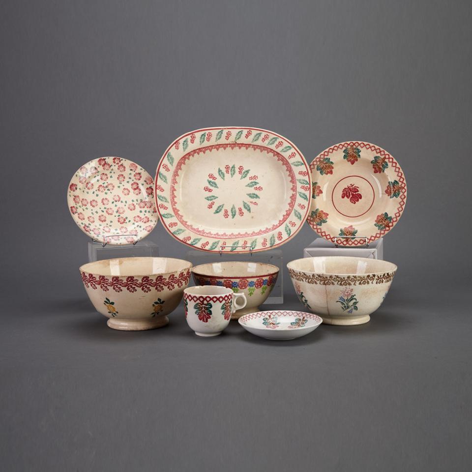Group of Port Neuf Pottery, late 19th century
