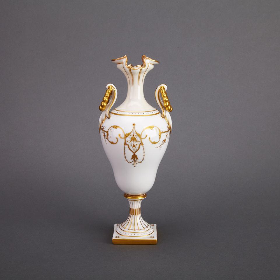 Dresden Two-Handled ‘Jewelled’ Portrait Vase, c.1900