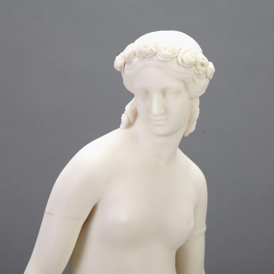 Copeland Parian Porcelain Figure of a Classical Maiden, c.1860