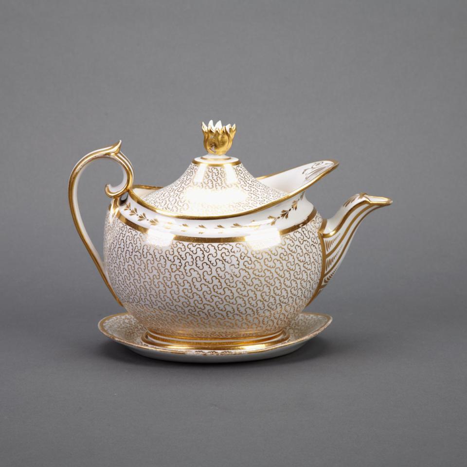 Barr, Flight & Barr Worcester Teapot with Stand, c.1807-13