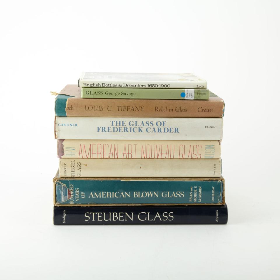 Eight Volumes on American and European Glass