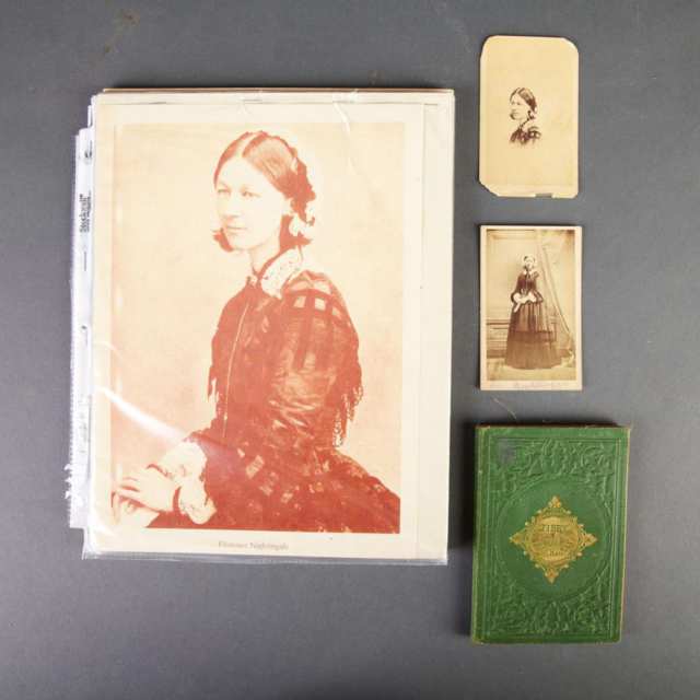 Florence Nightingale (1820-1910)Autographed Book and Cartes de Visite