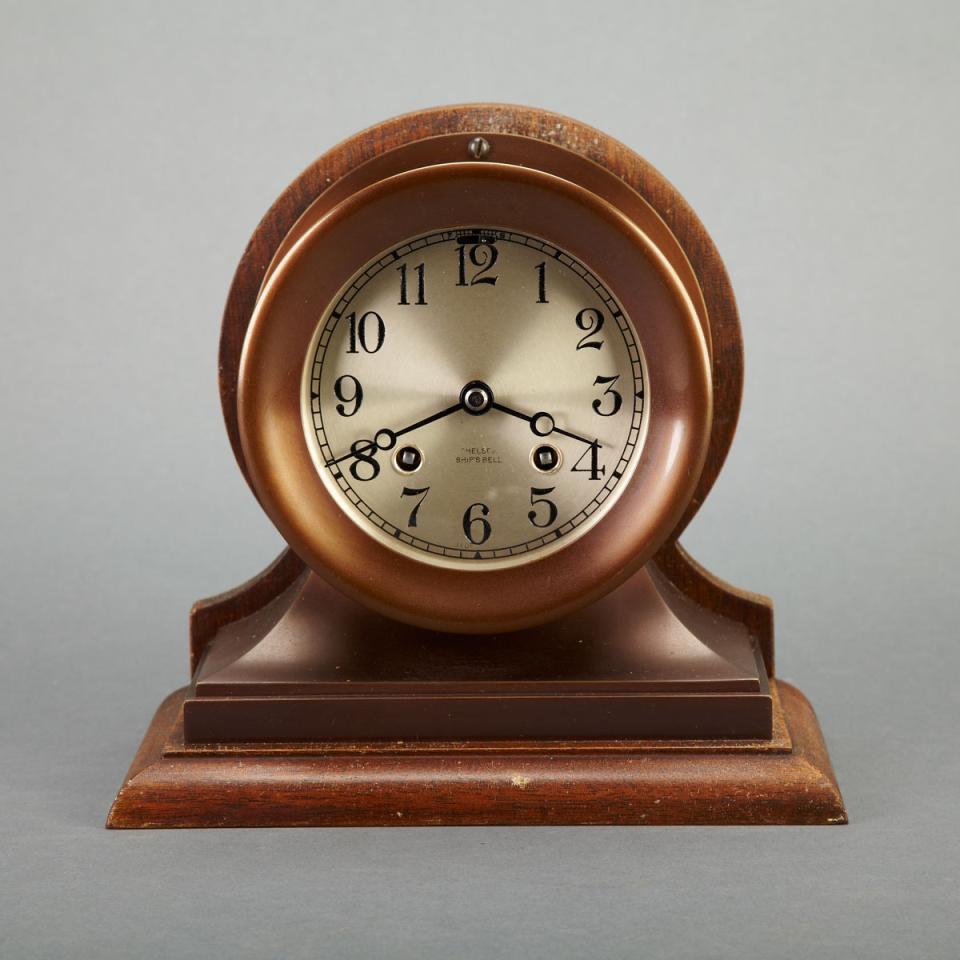 Brass Ship’s Clock, Chelsea Clock Co., Boston, c.1934