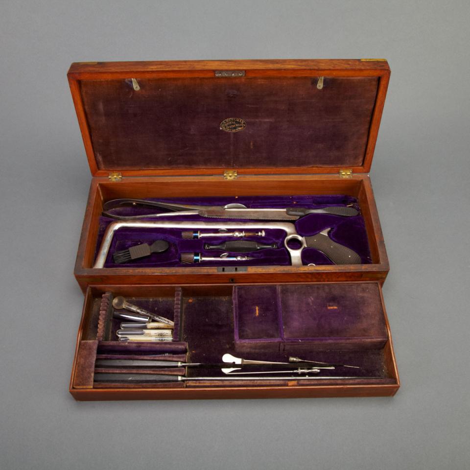 American Amputation and Trepanning Set, A. Kuhlman Surgical Instruments, Detroit, mid 19th century