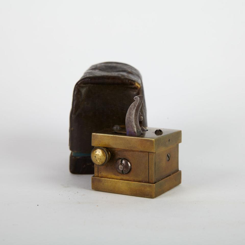 English Brass and Steel Scarificator, early 19th century