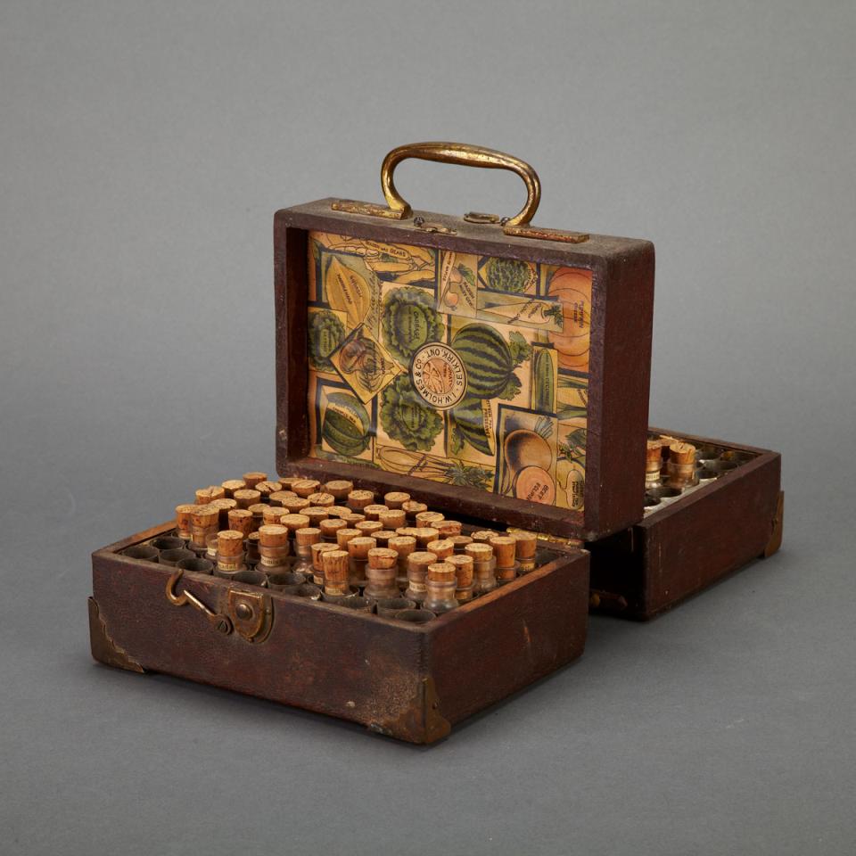 Brass Mounted Mahogany Travelling Homeopathic Pharmacy Case, mid 19th century