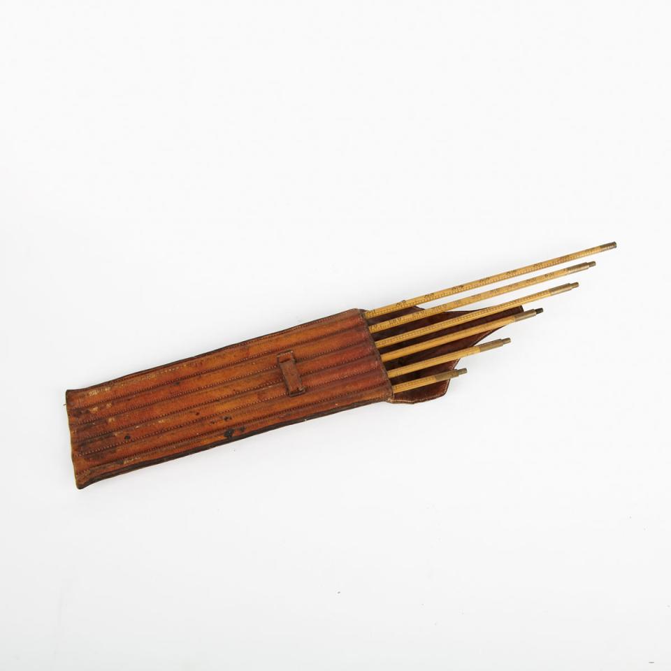 English Boxwood Dipping Rod, Cock Maker, London, 19th century