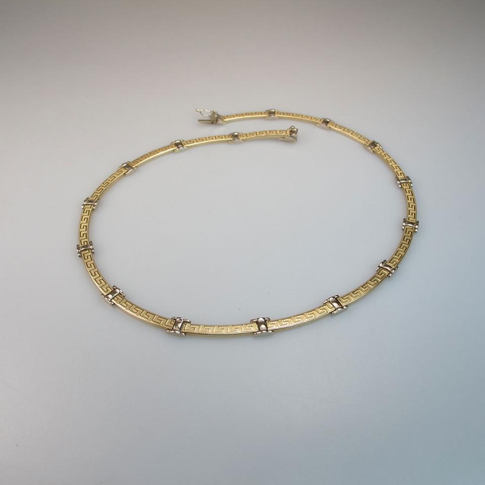 10k Yellow And White Gold Necklace