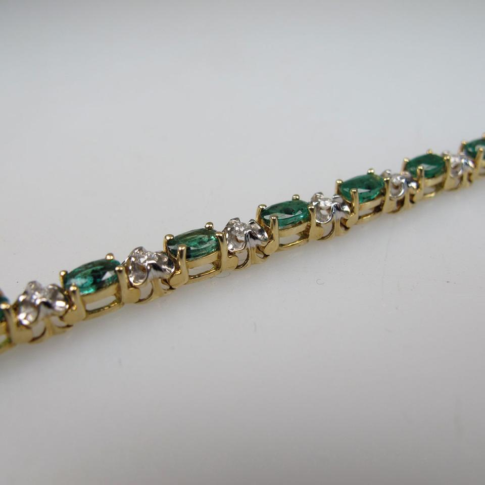 14k Yellow And White Gold Bracelet