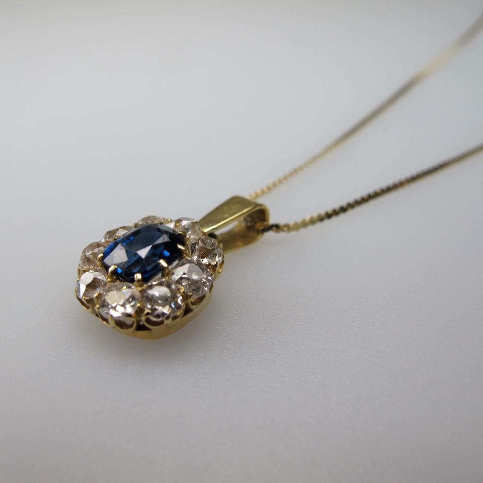 18k Yellow Gold Chain And Pendant
