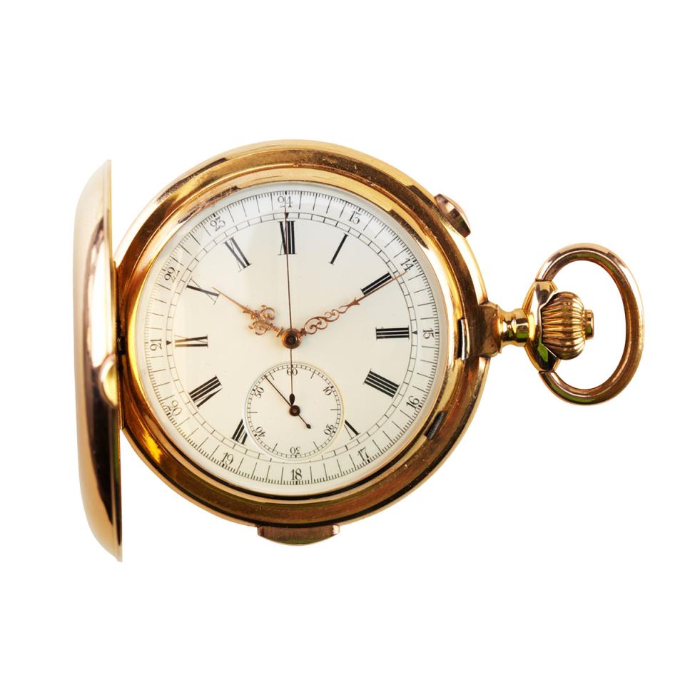 Swiss Minute Repeat/Chronograph Pocket Watch