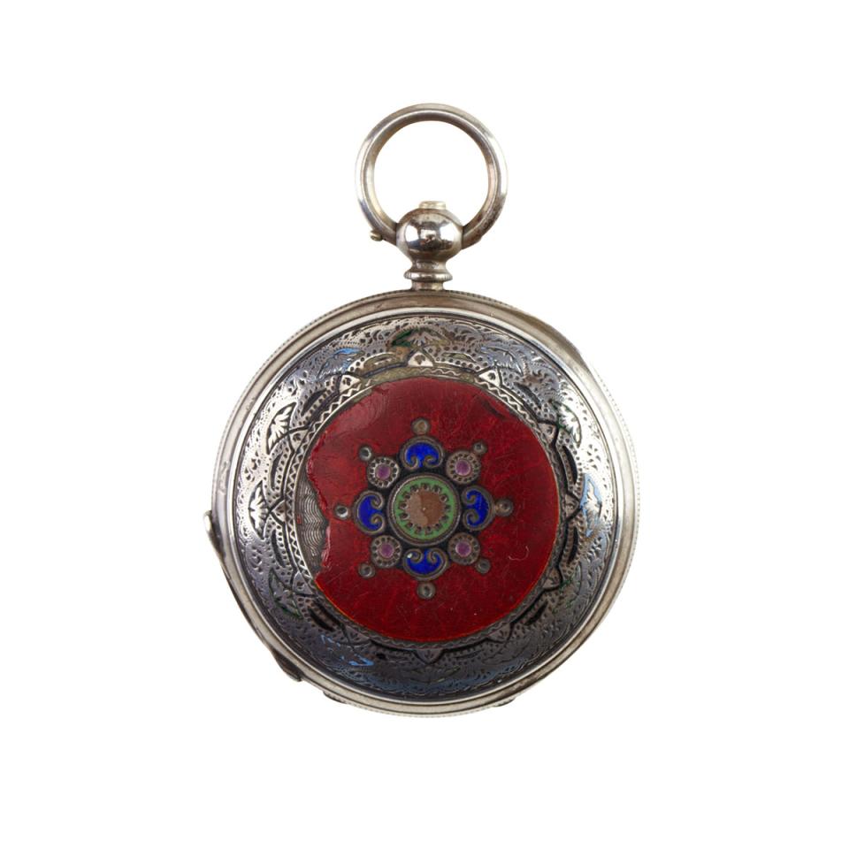 L.Vrard & Co. Of Tientsin Keywind Pocket Watch Made For The Chinese Market