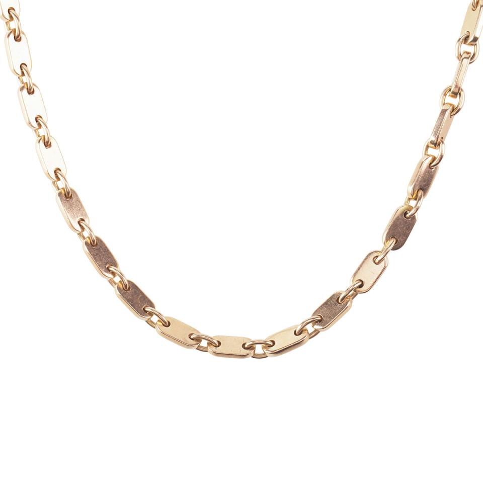 18k Rose Gold Oval Link Chain