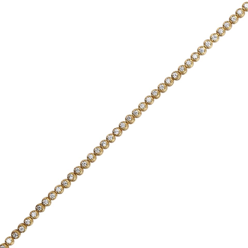 14k Yellow Gold Straightline Bracelet